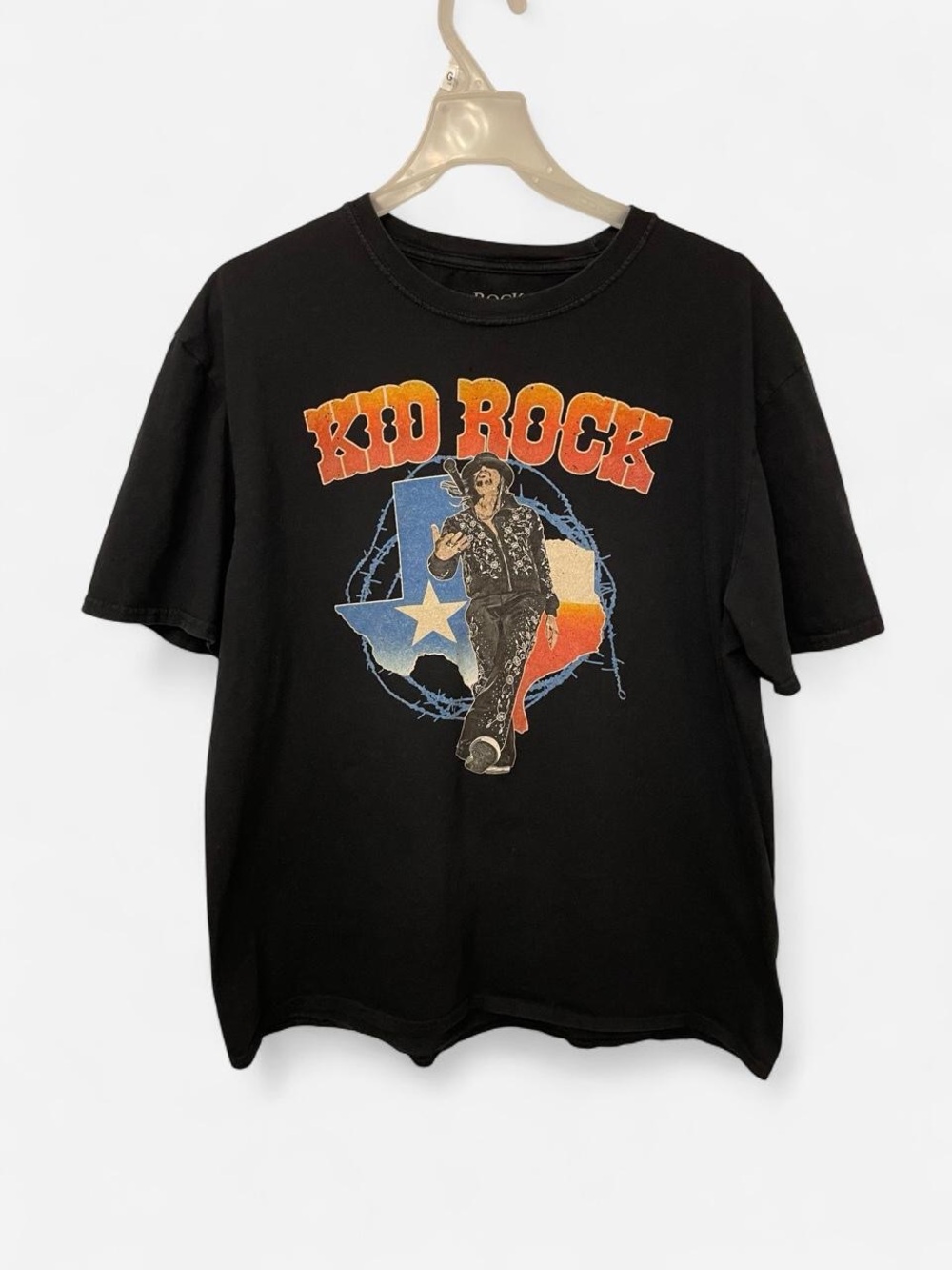 Kid Rock Black 2021 Fort Worth Concert Graphic Tee